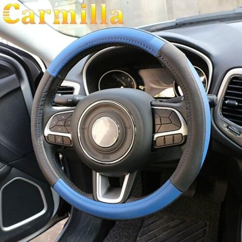 Accessories For Jeep Compass 2016-2020 Renegade 2015 2016 - 2020 Pu Leather Car Steering Wheel Protection Cover Steering Covers