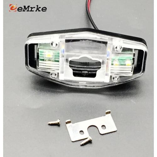 EEMRKE Car Rear View Camera Bracket License Plate Lights with LED Housing Mount for Honda Accord VI VII Pilot GLT/YF) CR-Z S2000