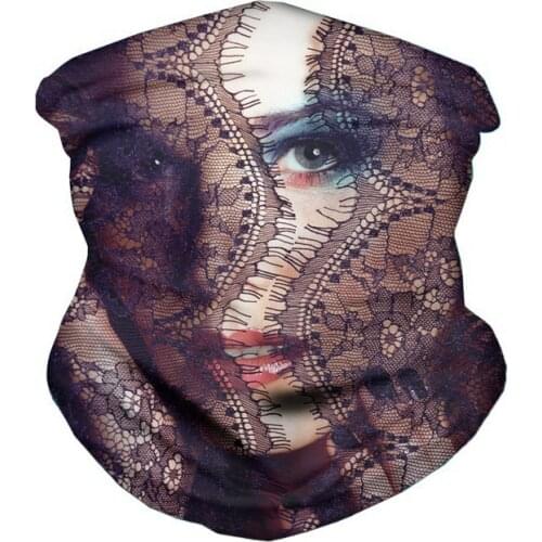 Face Cover Balaclava Scarf Neck Outdoor Sport Earloop Headband Unisex Fashion Funny Windproof Dust Scarf Wrap Camping Accessory