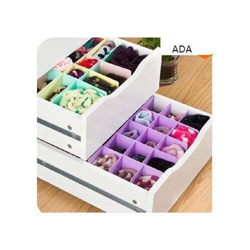 Free shipping 2015 new Plastic underwear drawer receive partition case to arrange free combination division plate
