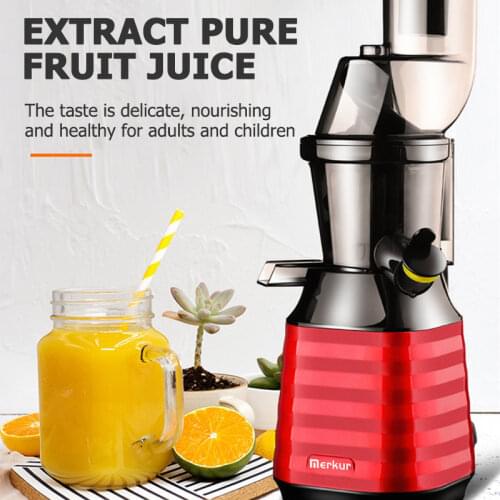 Large Caliber Slow Juicer Screw Cold Press Extractor Patented FilterFree Easy Wash Electric Fruit Juicer Machine