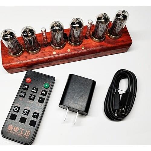 TZT IN8-2 Glow Tube Clock Nixie Clock Bluetooth Clock Electronic Alarm Clock Support Bluetooth Control