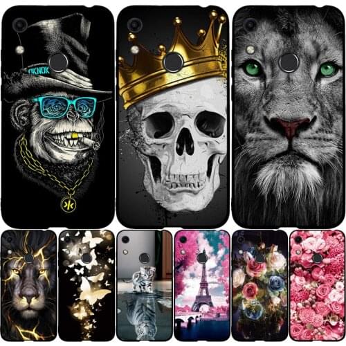 For Huawei Honor 8A Case Silicone Soft TPU Cute Painted Back Cover Phone Case For Huawei Honor 8A JAT-LX1 8 A Honor8A Case Cover