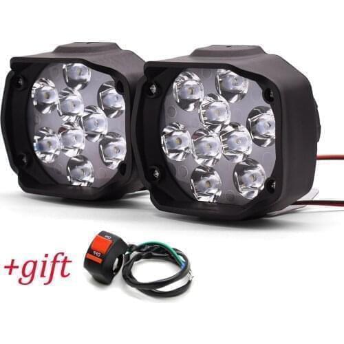 DC 12V Motorcycle Lamp LED Driving Headlight Fog Light Auxiliary Light For HONDA CRF230F XR230 XR250 XR400 CRF 230F XR 250 230