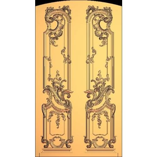 Door CNC Router carving engraving relief model STL format 3D model artcam type3 M241