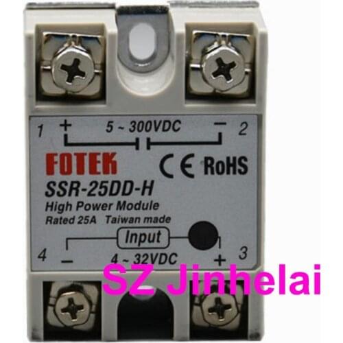 FOTEK SSR-25DD-H Authentic original Single-phase solid state relay 25A 5-300VDC 4-32VDC