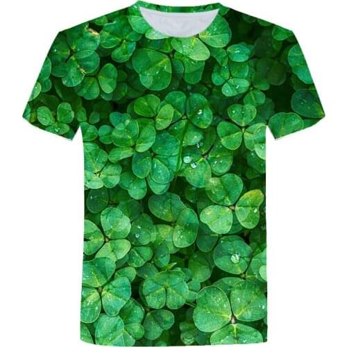 New 3D Creativity Plant Grass Fashion Mens t-shirts Summer Casual Interesting Graphic t shirts Niche Personality Print T-shirt