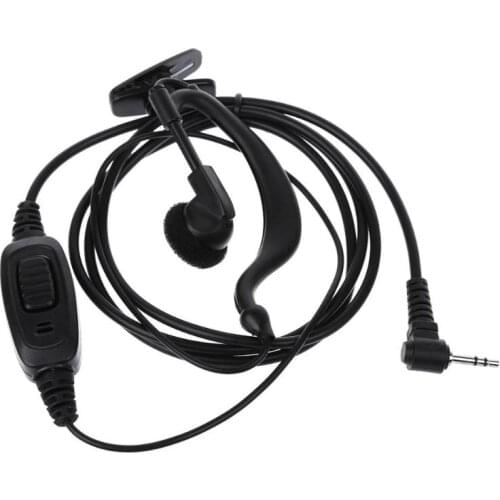 G Shape 1 pin 2.5mm Jack Earpiece PTT MIC for Motorola Walkie Talkie
