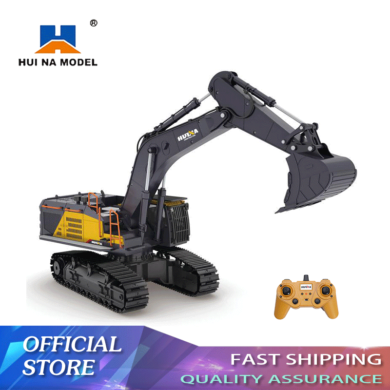RC Trailer Truck Car Model 2.4Ghz Construction Tractor Trailer Caterpillar Remote Control Flipable Flatbed Vehicle Toy for Boy