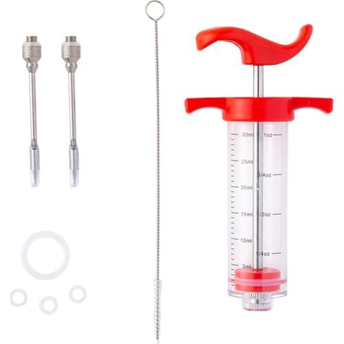 Stainless Steel Needle Sauce Syringe Roast Pork Steak Sauces Injector Kitchen Utensil Accessories Spices Cooking Tool
