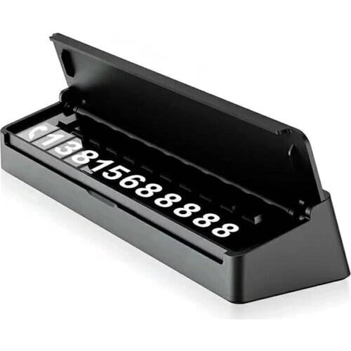 Imitation Piano Car Temporary Parking Card Telephone Number Plate Auto Sticker Hidden Car Stop Parking Sign Notice Phone Number
