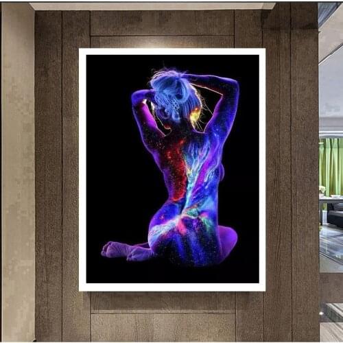 New Hot Full Square/Round Diamond 5D DIY Diamond Painting Girl Back Abstract Painting Embroidery Cross Stitch Home Decoration