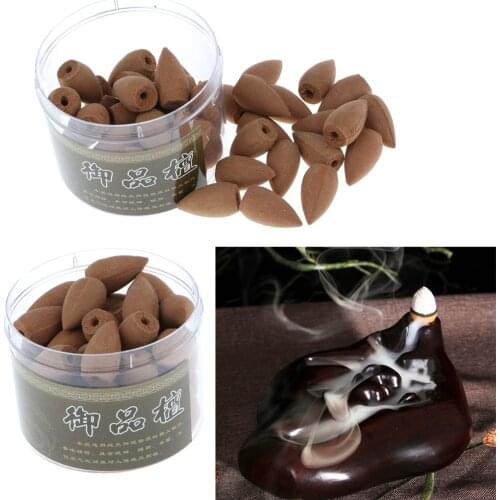 80Pcs Backflow Incense Cones Natural Incense Cone Incense for Home Patio Office Yoga Meditation Room Hotels Business Clubs