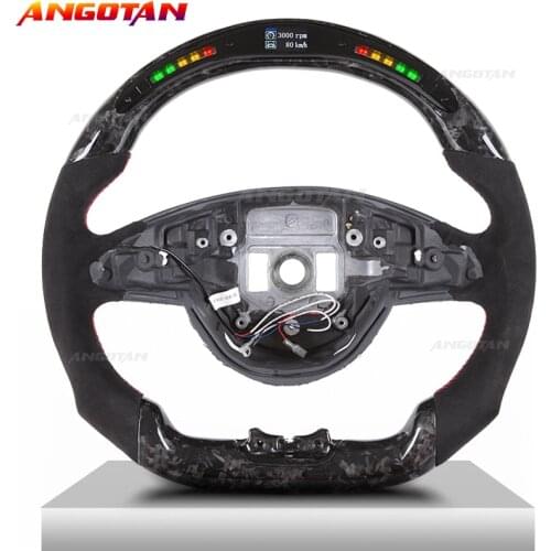 Customized Forging technology LED Carbon Fiber Race Digital Display Steering Wheel For AMG