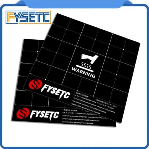 2pcs 3D Printer Heat Hot Bed Sticker Coordinate Printed 300x300mm Surface Build Sheet Plate For CR-10S Lulzbot