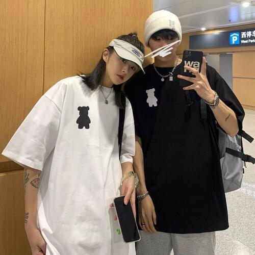 Couple outfit small design feeling summer dress short sleeve T-shirt couples clothes couples clothing