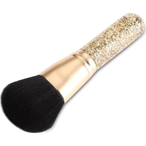Portable Soft Hair Single Loose Powder Blush Brush Cosmetic Tool