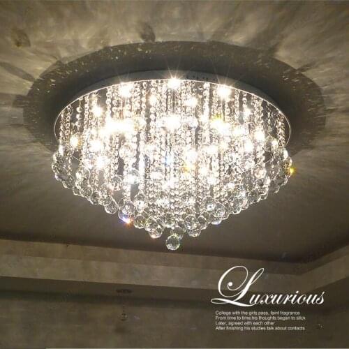 Luxury Modern Crystal Ceilling Light High Quality Lamps For Living Room Hotel Corridor Aisle Hall LED Bulbs included
