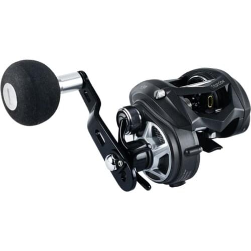 TUEKIM Baitcasting Reel Max Drag 15kg 6.1:1 Centrifugal Brake Metal Slow Pitch Jigging Reel Trolling Wheel Saltwater Fishing