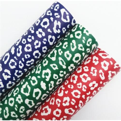 LEOsyntheticoDIY Leopard Cheetah Printed Synthetic Faux Leather Vinyl Fabric Sheet Felt Backing Bow Earrings DIY 21X29CM R6S33A