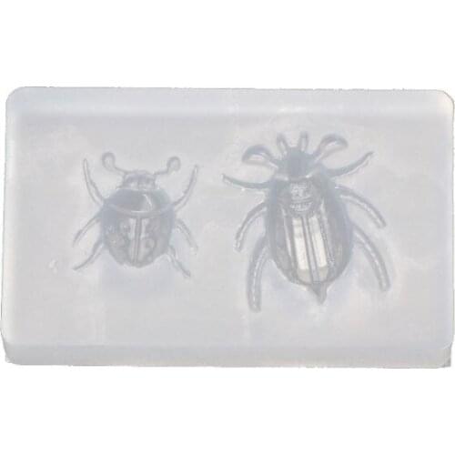 Cute Ladybug Beetle Pendant Insect Resin Silicone Mold Jewelry Making Tools XXFD