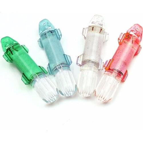 LED Fishing Underwater Light TOPIND Deep Drop Fishing Lure Flash Light Night Attractive Indicator Bait Flashing Lamp Attracting