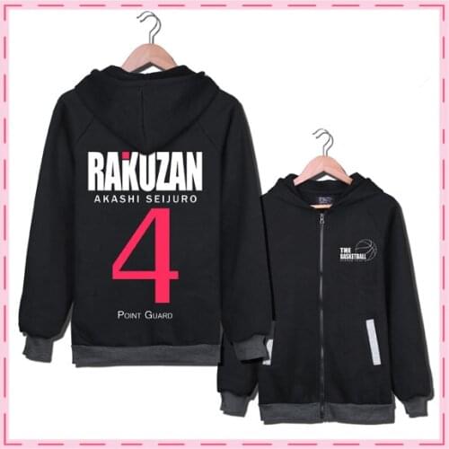 No.4 Akashi Seijuro Kuroko Cosplay Hoodies Men Women Anime Jacket Pullovers Coat Women Tops