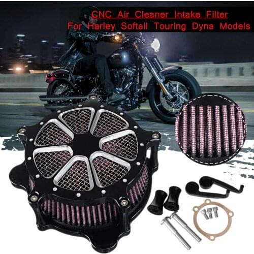 Motorcycle Air Cleaner Intake Filter System For Harley Motor Touring Softail 1993-2016 4 Holes