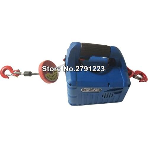 High Quality 450KGX7.4M Portable Household Electric Winch With Wireless Remote 110V/220V