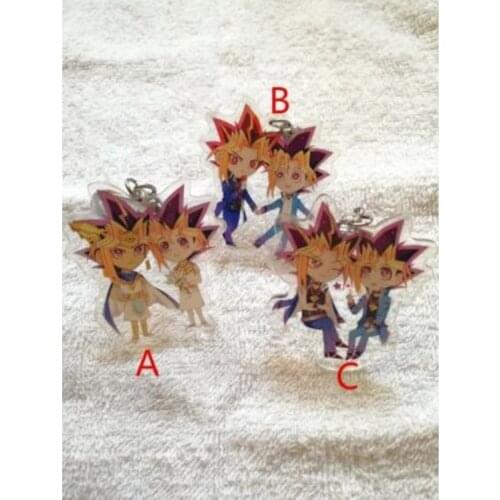 YGO Yu-Gi-Oh Yugi Muto Yusei Fudo Jaden Yuki Keychain Keyring Strap Lovely Pendant Thoughtful Gift HOT