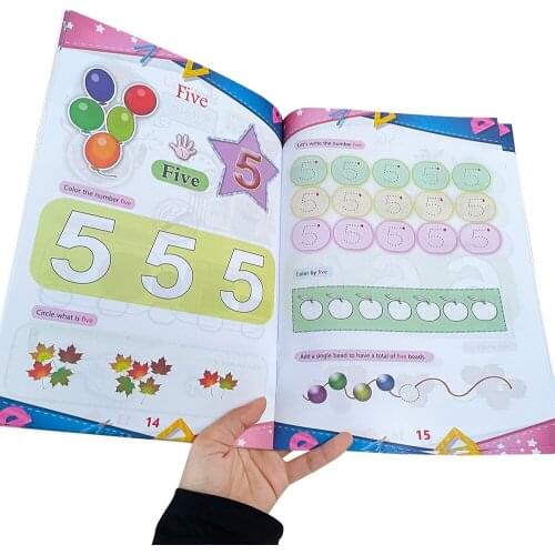Fun Math Activity Book learning Number writting Tracing Book for Preschoolers Kids Ages 3-5 Trace Numbers Practice Workbook