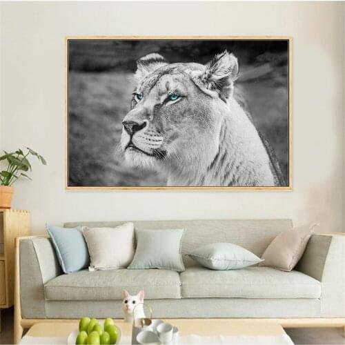 Animal Wall Art Lion Tiger Leopard Posters and Prints Abstract Oil Painting Graffiti Street Art Modern Wall Paintings Home Decor