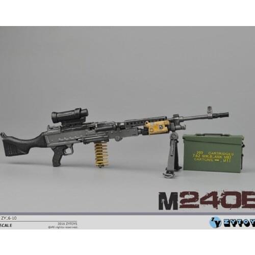 ZYTOYS 1:6 ratio M240 ZY16-10 weapon model set for 12 inch action figure