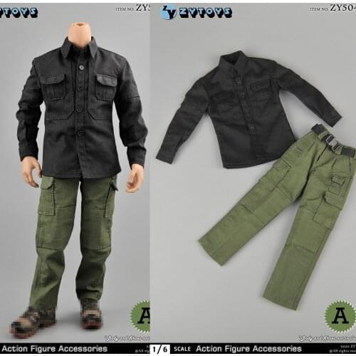 1/6 Scale ZYTOYS (ZY5040) Mens Clothing PMC Field Service Suit For 12 Inch Action Figure Model Accessories