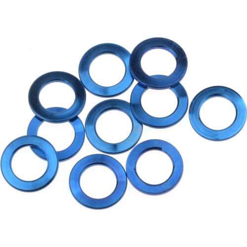 10Pcs Xingxi M4 M5 M6 M8 M10 Titanium Flat Washer DIN912 Titanium Spacer for Bicycle Motorcycle Parts