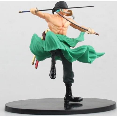 15CM Japanese anime figure one piece Roronoa Zoro fighting ver action figure collectible model toys for boys