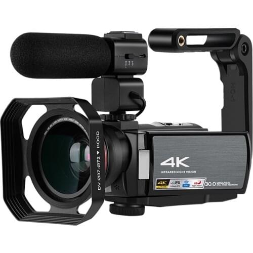 4K WiFi Video Camera Night Vision Video Camcorder Release 16X Digital Zoom Camera Vlogging for Hunting Webcam Camera with Card