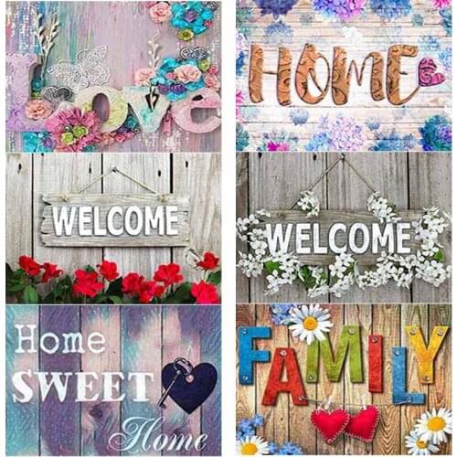 New 5D DIY Diamond Painting Home Cross Stitch Flower Diamond Embroidery Scenery Full Square Round Drill Crafts Home Decor Gift