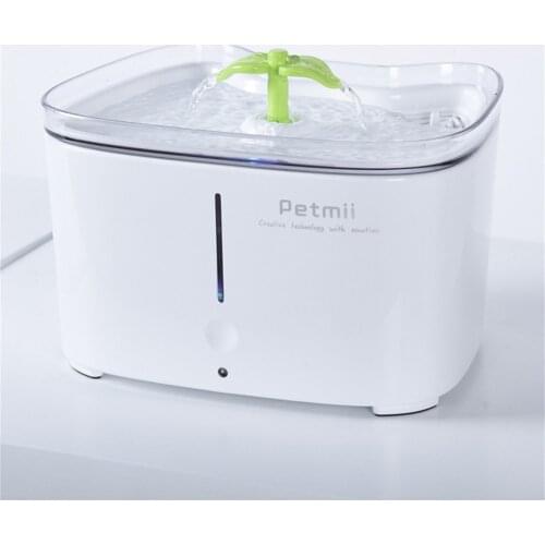 2.6L USB Automatic Pet Cat Water Fountain Smart Filter Dispenser Feeder Kitten Puppy Dog Drinking Anti Dry Cats Water Bowl