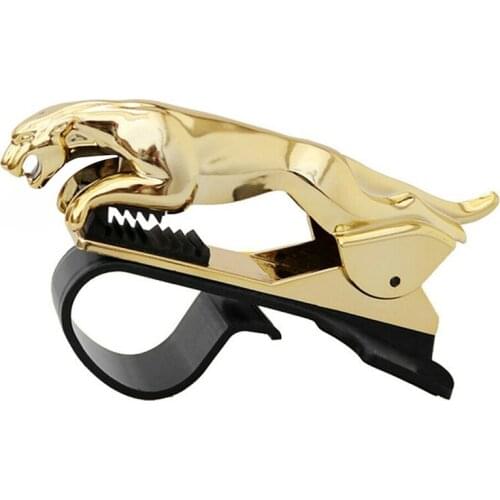 Car Leopard Shaped Phone Holder Clip Adjustable Car Dashboard Phone Navigation Clip Stand TD326