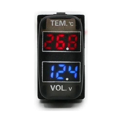 Car Voltage Meter tempeature gauge voltmeter Interface Socket for Mitsubishi