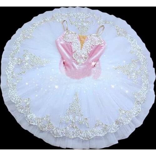 Girls Ballet Tutu Tulle Dress Sleeveless Gymnastics Leotard Pink Bow Pattern Ballet Leotard For Girl Ballerina tutu