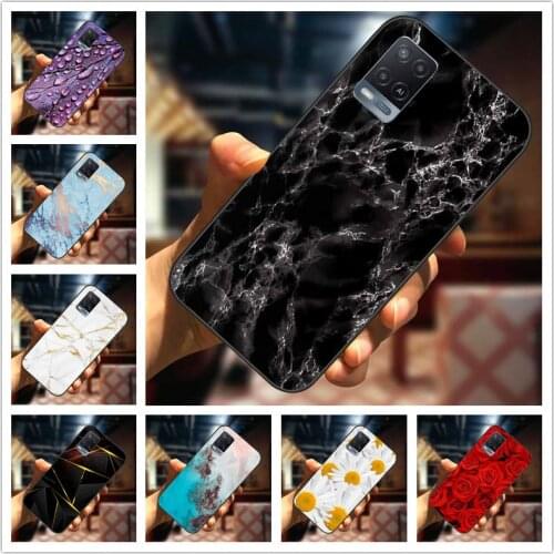 For Oppo A54 Case 6.51'' Print Marble Soft Silicone Phone Cover for OPPO A54 4G TPU Cases for OPPOA54 A 54 CPH2239 Coque Shell
