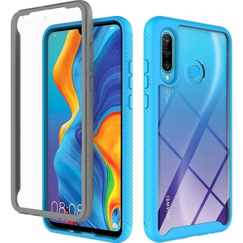 2 In 1 360 Heavy Phone Case For Huawei Honor P Smart Z Nova 20 9X 5T 2020 P40 P30 Lite 4G E Y7P Y7 Y6 Y9 Prime 2019 Back Cover