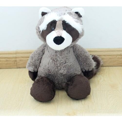 Grey cute Raccoon cartoon children plush toy doll birthday gift children animal baby Stuffed toy