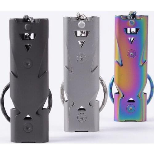 Emergency Whistle Lifeguard Hunting Fishing Kayak Accessories With Hanger And Key Chain Outdoor Camping Hiking Boating