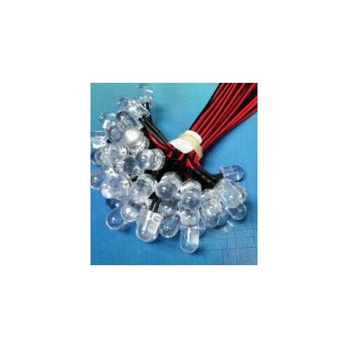 F8 8mm Warm White Red Green Blue Yellow Orange RGB 12V LED Lamp Light With 20cm Wire for Toy DIY Plug x 100pcs