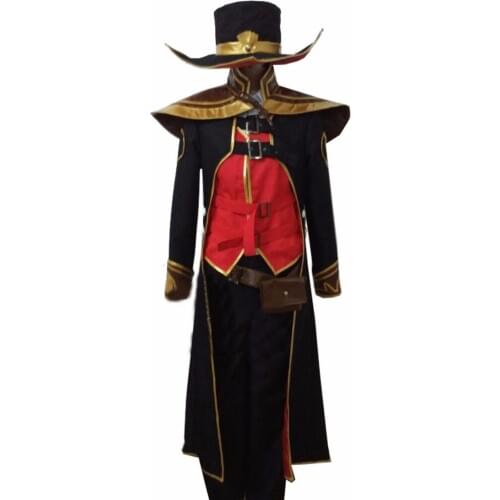 2018 Hot Game LOL Twisted Fate the Card Master Cosplay Costume Halloween Costumes Handmade Custom Made in Any Size
