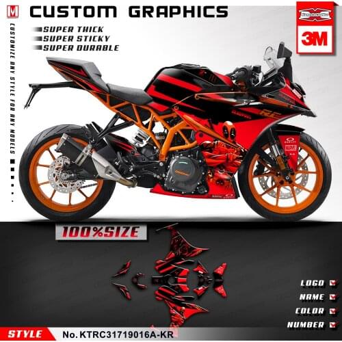 KUNGFU GRAPHICS Full Sticker Decals for RC 125 200 250 390 RC125 RC200 RC250 RC390 2014 2015 2016 2017 2018 2019, DEADPOOL