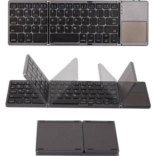 Mini Foldable Wireless Bluetooth Keyboard With Touchpad For Samsung Galaxy Tab A7 10.4 SM-T500 T505 T500 S5E SM-T720 Tablet PC